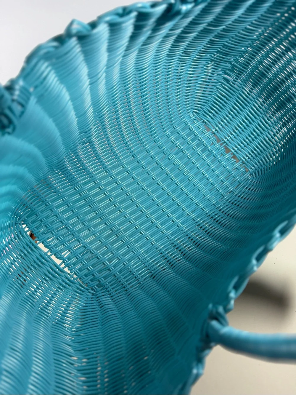 Source Unknown Turquoise Woven Beach Tote